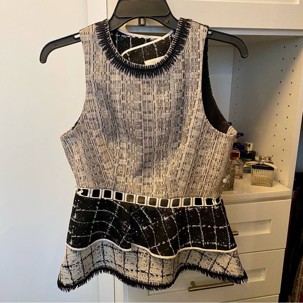 Jonathan Simkhai cutout peplum top